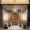 Curtain Japanese Retro Style Door Fabric With Rod Home Partition Bathroom Sushi El Kitchen Restaurant Screen Decor