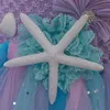 Kız Elbiseleri Kızlar Deniz Kızı Tutu Dress Prenses Doğum Günü Partisi Starfish Cadılar Bayramı Cosplay Çocuk Kostümü 1-12y 221101