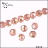 Beaded 3 4 6 8 Mm Crystal Cut Glass Round Beads Cristal Faceted Beautif Transparent Strand Diy Components For Needlework Drop Delive Dhhkl