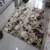 Tapis 3 pièces tapis de salle de bain ensemble anti-dérapant tapis de bain pierre douce flanelle tapis floraux cuisine salon tapis de toilette