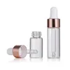 Clear Glass Essential Oil Dropper Bottles 1ML 2ML 3ML 5ML Empty Eye Dropper Cosmetic E Liquid Sample Storage