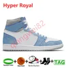 High Og Jumpman 1 1s Mens 농구화 불가사조로 잃어버린 무대 안개 horece hyper royal University Blue Obsidian Women Sneakers Trainers