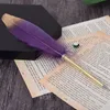 Gradiente colorida penas esferontal caneta estudante escrevendo penas retrô esferográficas canetas canetas escolares canetas de assinatura bh7830 tqq