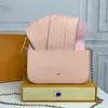 5A Luxurys v￤ska Favorit Multi -tillbeh￶r 3 PC Set Women Crossbody Purse Messenger Bags Pr￤gling axel Lady Designer Tote Brand Handbags Handv￤ska