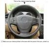 Steering Wheel Covers Hand-stitched Non-slip Durable Micro Fiber Leathe Car Cover Wrap For F25 X3 2011-2022 F15 X5 2014