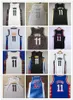 2022 nuevos estilos cosidos del jersey del baloncesto 11 SporDifferent del bordado para el negro blanco