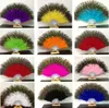 Festlig fest Favor Peacock Feather Hand Fan Dancing Bridal Party Supply Decor Chinese Style Classical Dance Fans For Partysupplies LT148