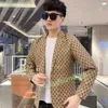 LuxuryMen Blazer Slim Fit Plaid Casual Einreiher Anzug Jacke Blazer Herren Formale Jacken Langarm Herbst Mantel