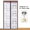 Curtain Insulated Door Magnetic Thermal Insulation Keep Draft Out For Air Conditioner Room Heater Hands Free