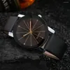 Zegarek na rękę Masową kolorystykę kwarcowych zegarków wypukły promieniowy pasek promieniowy Bransoletka dla mężczyzn i damskiej
