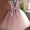 Abiti da ragazza Toddler Neonate Bambini Elegante Princess Party Tutu Tulle Costume natalizio Bambini Compleanno Matrimonio Abiti senza schienale 221101