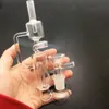 도매 퍼콜레이터 Glass Bong Hookahs Recycler Water Oil Burner Pipes 14mm 암 뱅거 또는 담배 흡연 보울이있는 암컷 관절 DAB 장비