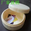 Gift Wrap 20pcs/lot Large Vintage Round Wooden Jewelry Storage Box Ring Earrings Container Case Diameter 12cm High 8.5cm