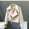 Femmes en cuir véritable véritable manteau en peau de mouton femmes Outwear veste pardessus dames