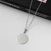 Vintage Angel Runic Circle Pendant Necklace Magical Array Stainless Steel Jewelry For Men Women Gift