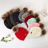 Christmas Eve New Year Gift 38 styles CC Adult Winter Warm Hat Ladies Soft Elastic Cord Knitted Pompom Beanie Girl Skiing Christmas