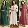 Muslimsk specialtillfälle klänningar Mellanöstern Guldstämpel Series midja Rope Craft Arab Lady Abaya Party Gown AB249