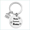 Party Favor 2021 New Family Key Chain Home Sweet Part