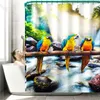 Capas de assento do banheiro paisagem Parrot Print Home Decor Covers Desenhos de capa de banheiro