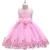 Girl's Dresses 2-12Y Girl Summer Lace Princess Dress Children Floral Gown For Girls Clothing Kids Birthday Party Tutu Custome Vestidos 221101