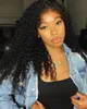 New Launched Type 4 Hairline HD Lace Front Wig Afro Kinky Curly Baby Hair Frontal Human Hair Water Wave Wigs with Curly Edges