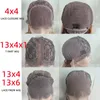 Platinum Highlight Grey 13x6 Transparent Lace Frontal Human Hair Wigs Brazilain Straight Wig Pre-Plucked For Woman Parkson