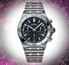 Prix Premium quartz mode mens horloge montres 42mm date automatique grand acier inoxydable fonctionnalité complète sport nettoyage usine montre-bracelet Logo personnalisé
