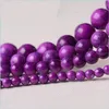 Pierre 8 mm de haute qualité pierre naturelle violet sugilite perles rondes en vrac 4 mm 6 mm 10 mm 12 mm collier à faire soi-même bracelet fabrication de bijoux goutte D Dh1Sv