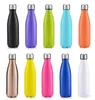 Home 500ml/750ml Water Bottles Coke Mug Stainless Steel Bottles Insulation Cups Thermoses Fashion Movement Vacuum Cup LT147