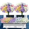 Decorative Flowers 6pcs 7-fork Simulation Flower / Spring Grass Office Campus Langfang Indoor And Outdoor Decoration Wedding Supplies