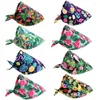 Vêtements pour chiens Bandanas lavables Écharpe Bowties Collier Accessoires de style de fruits tropicaux pour l'été Fournitures pour animaux de compagnie Chats Chiens Bavoir carré