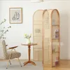 Ekrany winorośli Dekoracja Tło Vintage Literatury Cherry Wood Partition Small House Mobile Magazine Shershelf