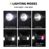 Facklor Hög effekt laddningsbar LED -ficklampa Searchlight kraftfull Lantern Spotlight Portable Lighting med 9000mAh litiumbatteri T221101