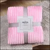 Couvertures Solide Rayé Jeter Couverture Flanelle Polaire Super Doux Couvertures Chaud Fluffy Linge De Lit Couvre-lit Pour Canapé Chambre Décor Maison Dhwfh