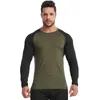 Herrpolos europeiska och amerikanska fitnesskl￤der Men High Spring Fast Dry T-shirt utomhustr￤ning som k￶r l￥ng￤rmad sportkl￤der