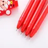 1PC KAWAII SANTA CLAUS GEL PEN CREATION CARTOONクリスマスブラックシグネチャーかわいい学生オフィス学用具文房具