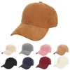 Ball Caps Male Female Neutral Summer Solid Baseball Corduroy Adjustable Hat Visors