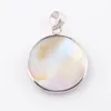 Natural New Zealand Abalone Shell Pearl Round Pendant Necklace Beads Women Fashion Popular Jewelry N3651