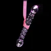 Seksspeeltje Paars Pyrex Crystal Dildo Glas Seksspeeltjes Dildo's Penis Anale Vrouwelijke Volwassen Speelgoed Voor Vrouwen Body Massager3307235