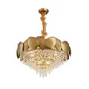 Kroonluchters kunstontwerp led kroonluchter verlichting voor woonkamer creatief huisdecor goud kristallen verlichting fixtur luxe interieur decoratielampje