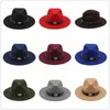 Berets Women Men Sirew Fedora Hat с широкой кратой папа черный джазовый крестный отец Cloch