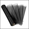 Feestdecoratie pure organza roll 25m x 29 cm stof diy bruiloft goud stoel schuif bogen tafel loper swag Halloween Party Douche Dh0ie Dh0ie