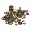 Outras peças de relógio 100g steampunk jóias arte artesanato cyberpunk cogs engrenagens DIY Charms Drop Drop Deliver