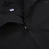 Женские куртки Pixiekiki Plain For For Women 2022 Fashion Zip Up Black Jacket с длинной рукавом y2k уличная одежда палочки P67-Ei42