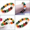 Beaded 3Win Colorf Gilded Mantra Natural Beads Bracelet Buddhist Jewelry Rosary Bracelets For Gifts Women/Men Drop Delivery 2022 Dhx2Z