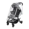Stroller Parts Universal Rain Cover For Strollers Protect From Sun Dust Snow Toddler Bug Wind Ventilation Transparent