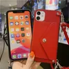 İPhone 14 13 13 12 Mini 11 Pro XS MAX XR 7 8 6S artı SE Kapak Cüzdan Kart Tutucu Omuz Kayışı Kemer Telefon Çantası Capa