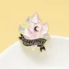 Brooches XM-funny Creative Crystal Brooch Fashion Witch Moon Amulet Metal Badge Cartoon Anime Backpack Pin Accessories