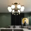 Chandeliers Nordic LED Chandelier Creative Restaurant Glass/Crystal Lighting Vintage Loft Hanging Lamp Kitchen Accessories