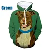 Männer Hoodies 2022 Mode Unisex Lustige Hund 3D Gedruckt Männer/frauen Niedlichen Pitbull Gemalt Tops Grafik Pullover